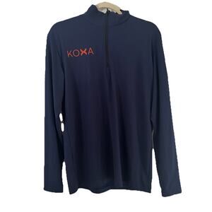 Corbeaux Clothing Navy Blue Half Zip Size M